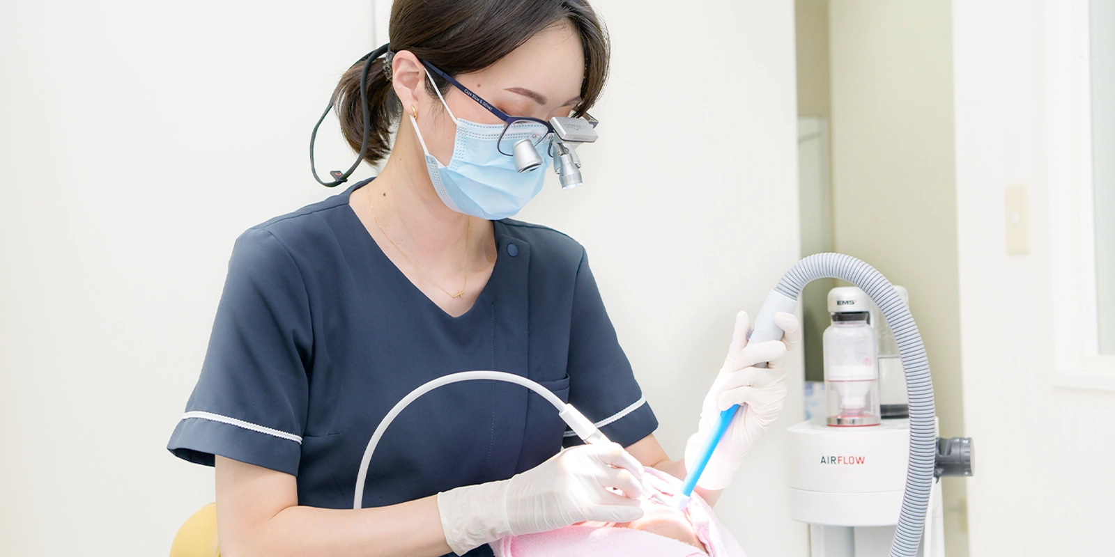 エアフローによるバイオフィルム除去